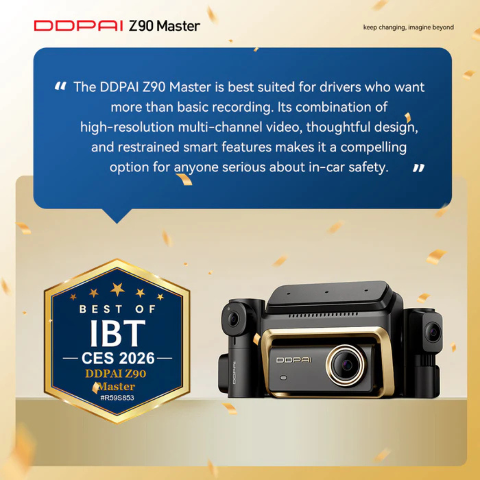 DDPAI Z90 Master Dual 2CH 4G — Surveillance Connectée Avant & Arrière