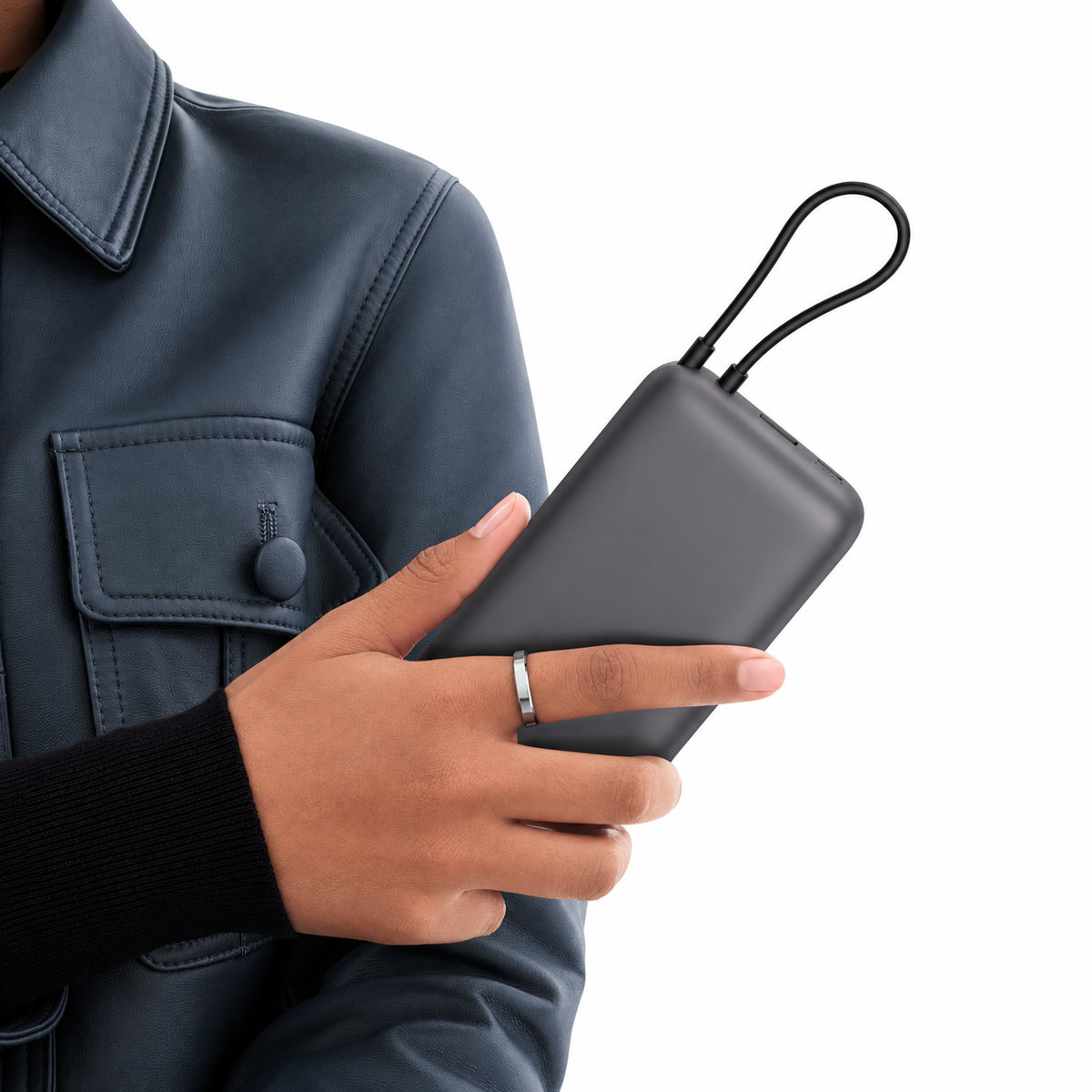 Xiaomi Power Bank 20 000 mAh — Batterie externe avec câble intégré